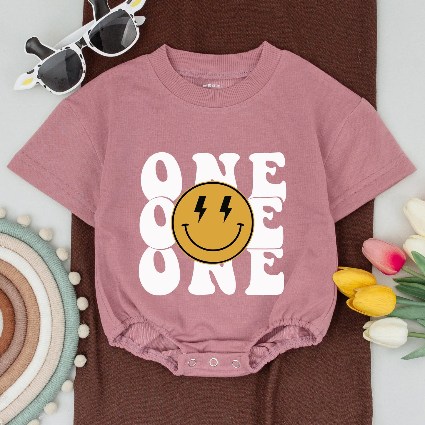 One Happy Dude 1st Birthday Boy Shirt Matching Family Smiley Face Outfit Baby Bodysuit Soft Cotton Comfortable Celebration Clothing