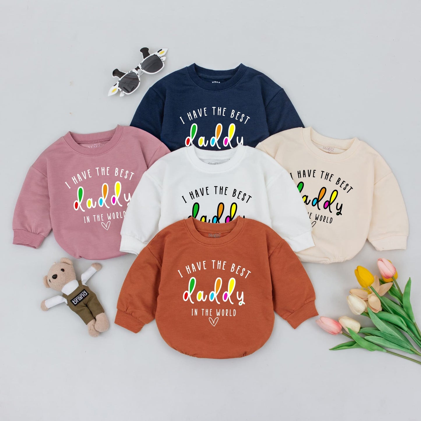 I Have The Best Daddy In The World Baby Romper First Father's Day Gift New Dad Funny Babygrow Soft Cotton Newborn Outfit