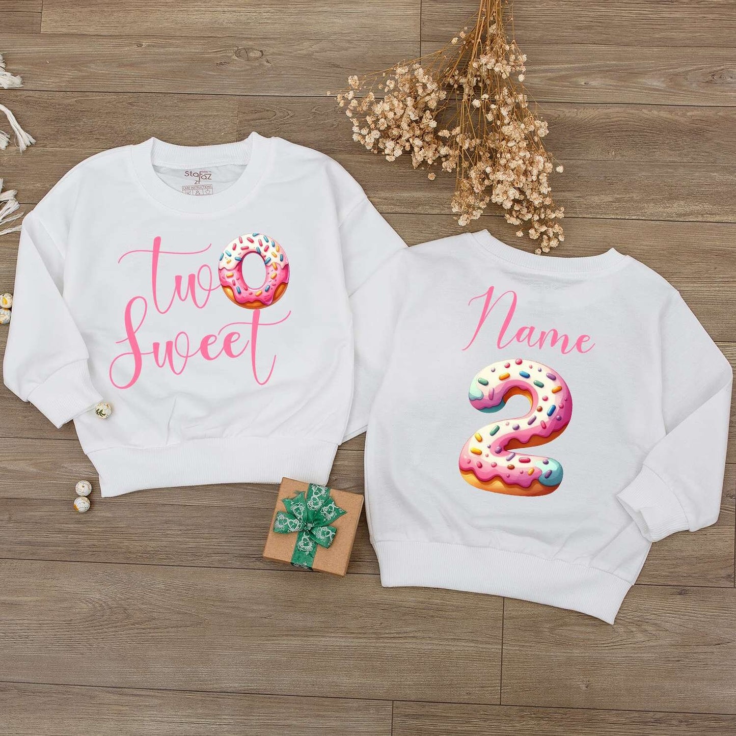 Personalized Sweet One Baby Girl First Birthday Outfit Romper with Name Newborn Bodysuit Long Sleeve Cute Comfortable Shower Gift Celebration