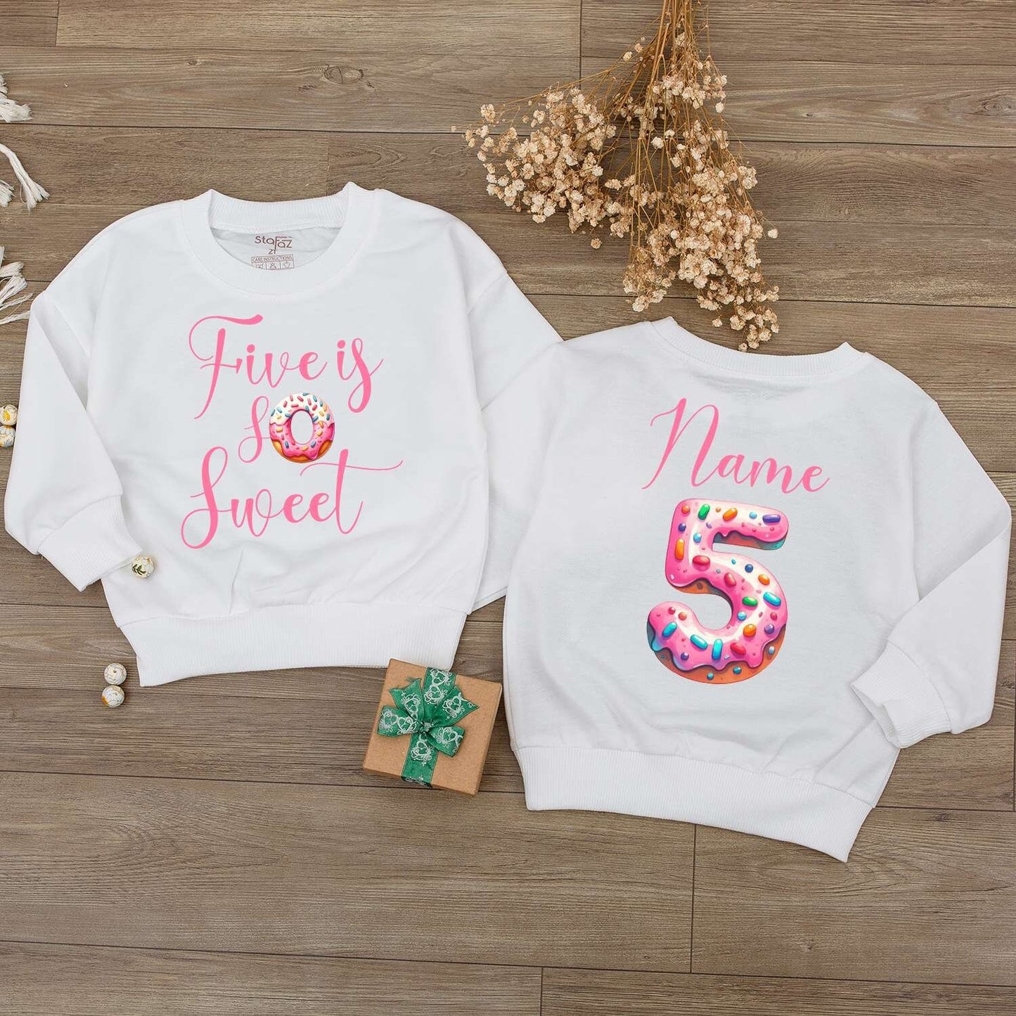 Personalized Sweet One Baby Girl First Birthday Outfit Romper with Name Newborn Bodysuit Long Sleeve Cute Comfortable Shower Gift Celebration