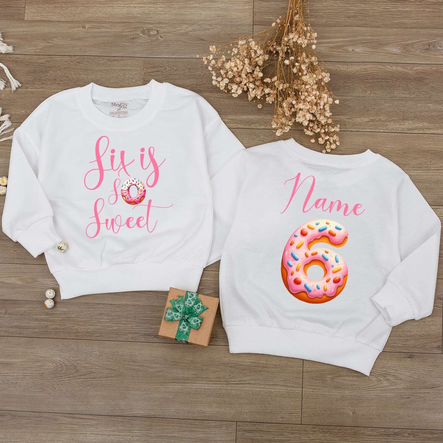 Personalized Sweet One Baby Girl First Birthday Outfit Romper with Name Newborn Bodysuit Long Sleeve Cute Comfortable Shower Gift Celebration