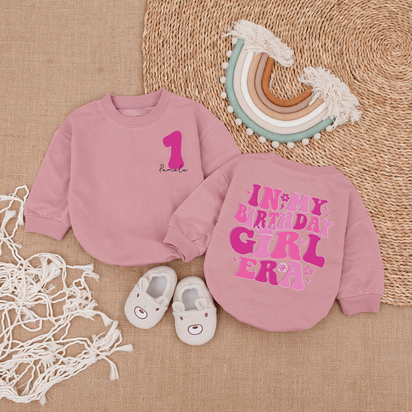 In My Birthday Girl Era Baby Romper First Birthday Girl Outfit Infant Clothing One Year Old Celebration Toddler Girl 1st Birthday Party Wear Bubble Romper Gift