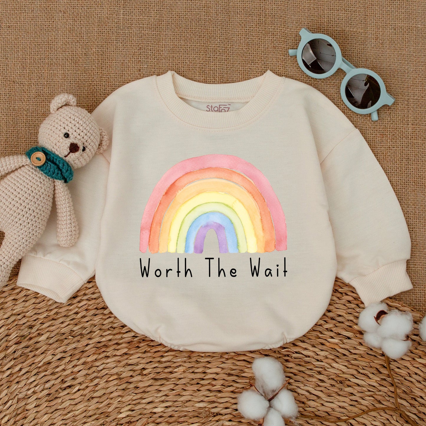 Worth The Wait Baby Clothes, Newborn Coming Home Romper, Baby Shower Outfit Gift