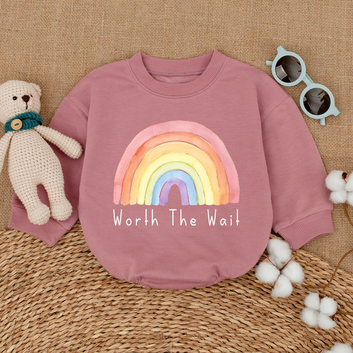 Worth The Wait Baby Clothes, Newborn Coming Home Romper, Baby Shower Outfit Gift