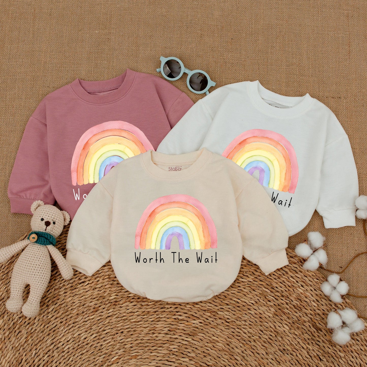 Worth The Wait Baby Clothes, Newborn Coming Home Romper, Baby Shower Outfit Gift
