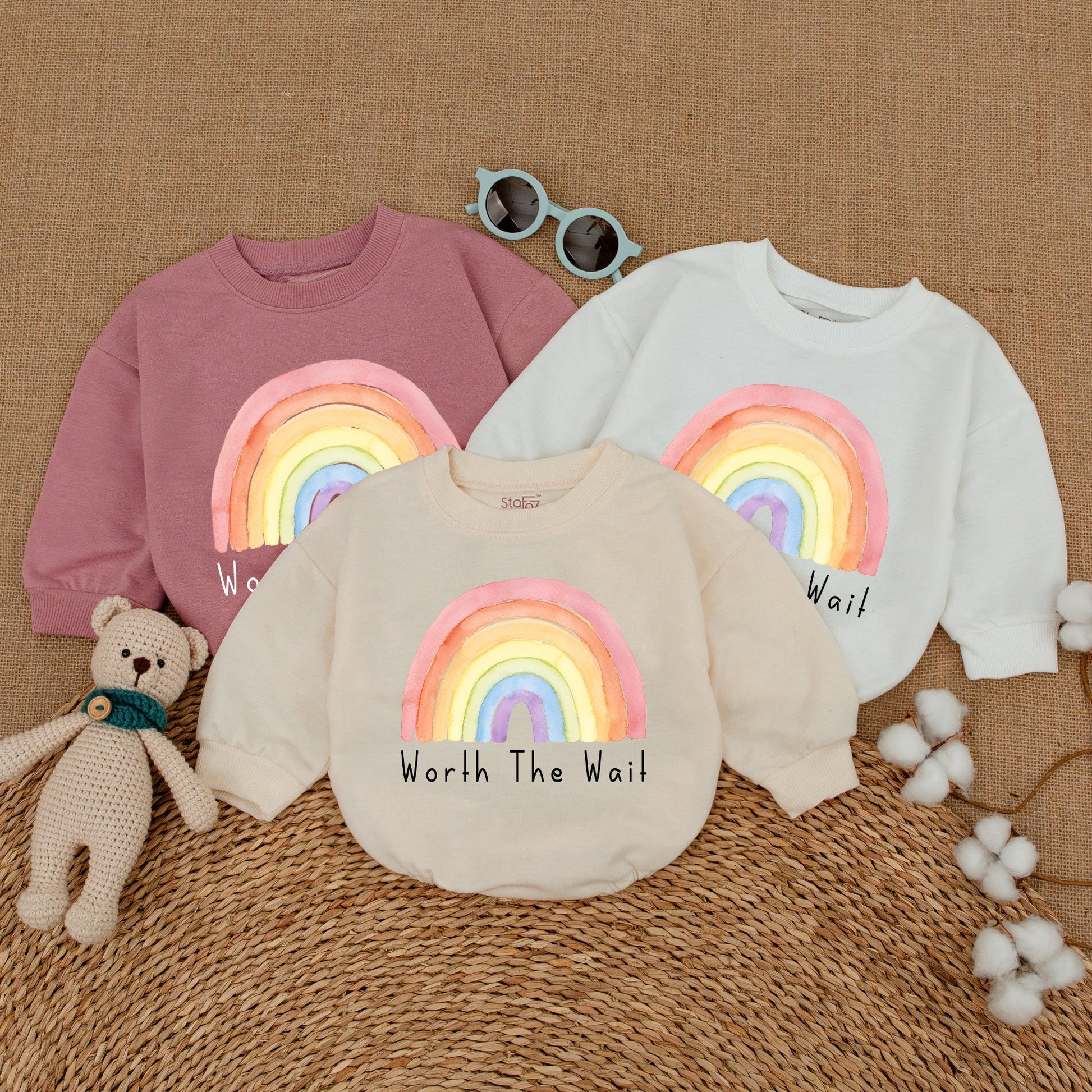 Worth The Wait Baby Clothes, Newborn Coming Home Romper, Baby Shower Outfit Gift