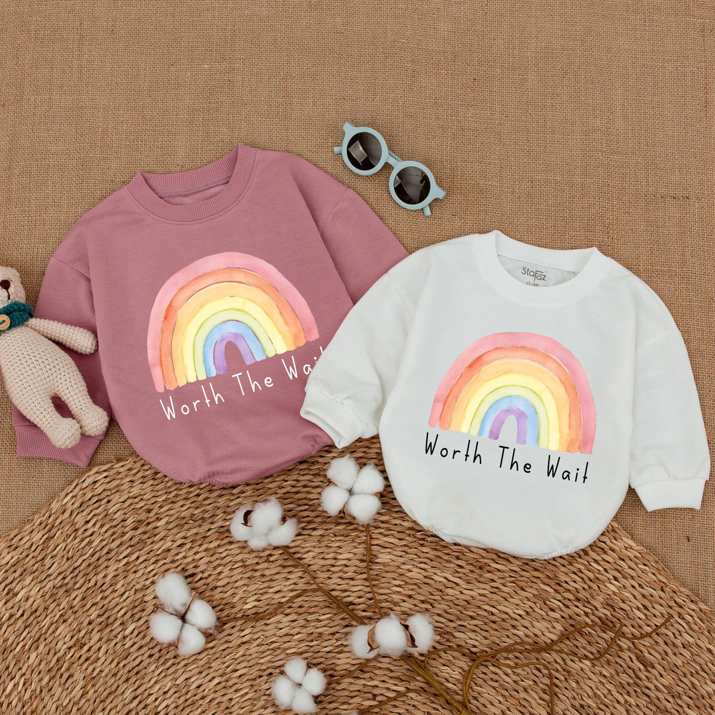Worth The Wait Baby Clothes, Newborn Coming Home Romper, Baby Shower Outfit Gift