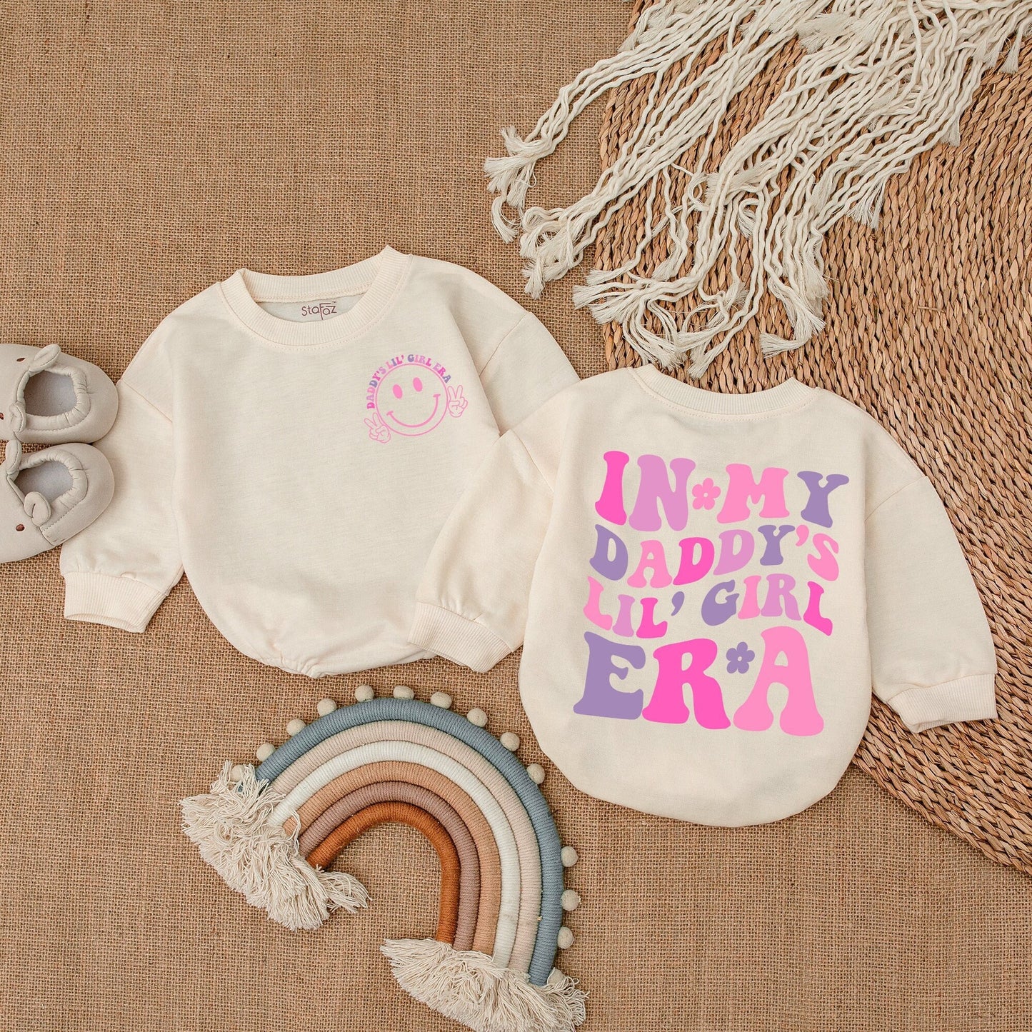 Daddy's Girl Romper & Bodysuit Baby Girl Outfit, Soft Cotton Gift for Baby, Coming Home Outfit, Daddy & Me Clothes