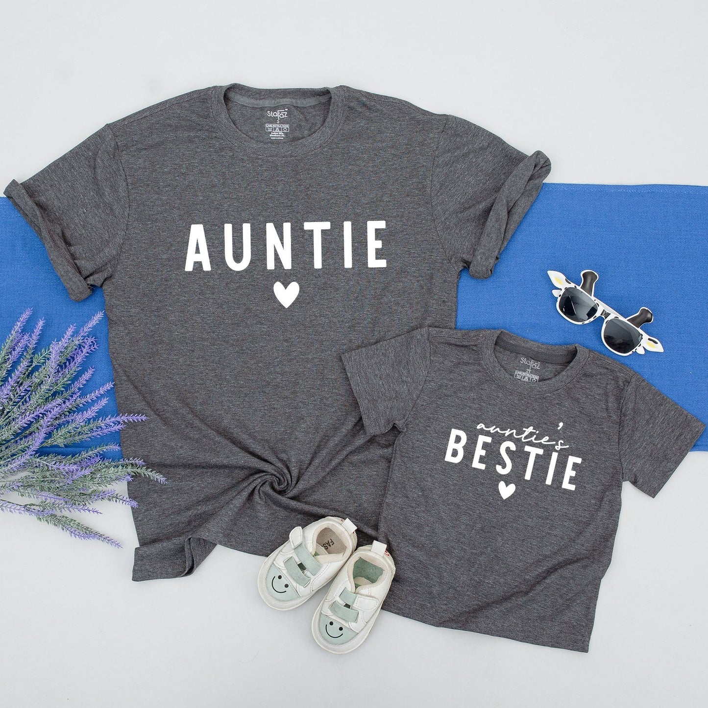 Matching Auntie & Bestie Shirts, Auntie Me & Niece Outfit, Personalized Auntie Gift, Baby Newborn Gift, Aunt & Nephew Matching Set