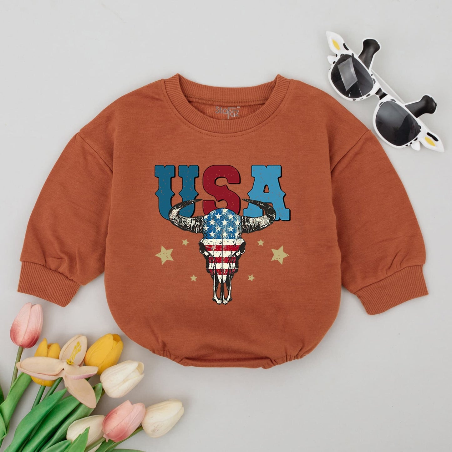 Patriotic Baby Romper: Perfect for 4th of July & Memorial Day