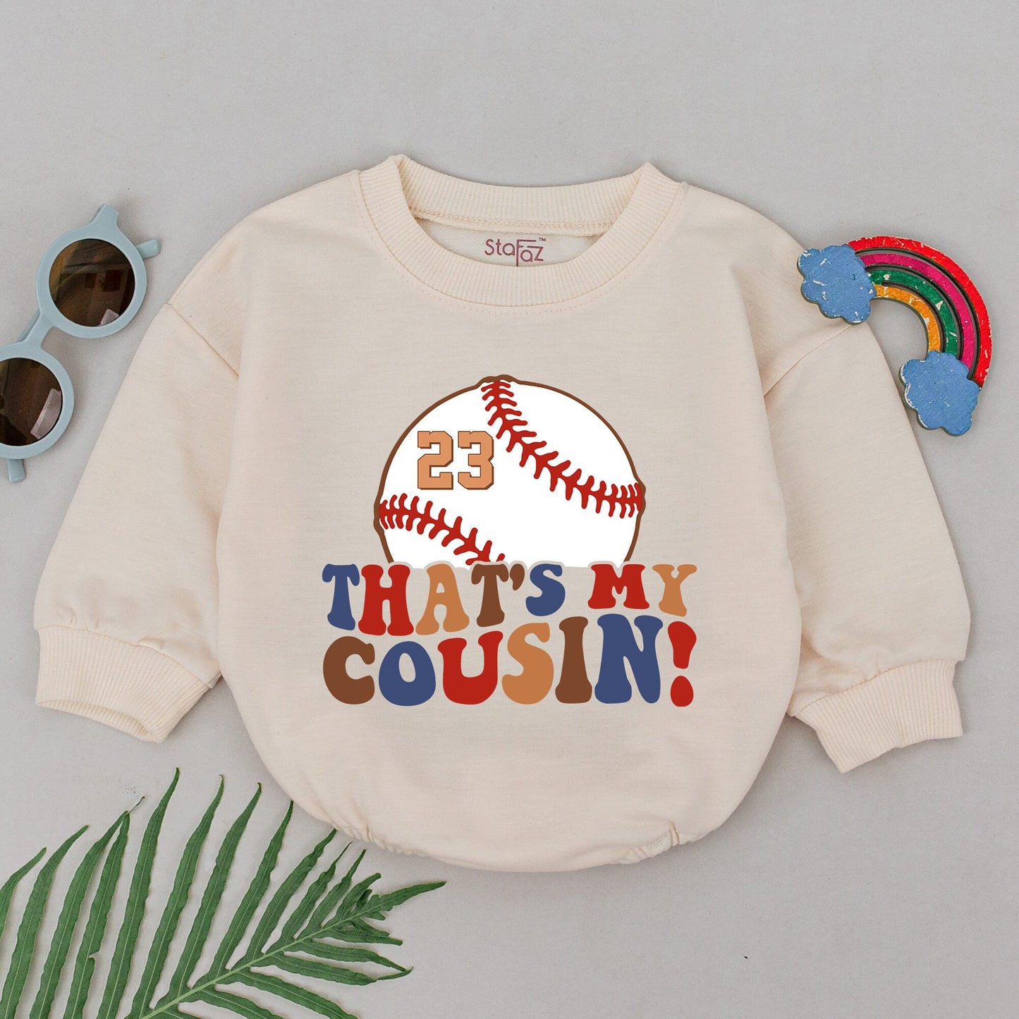 Customizable Retro Baseball Romper – Perfect for Gameday Season