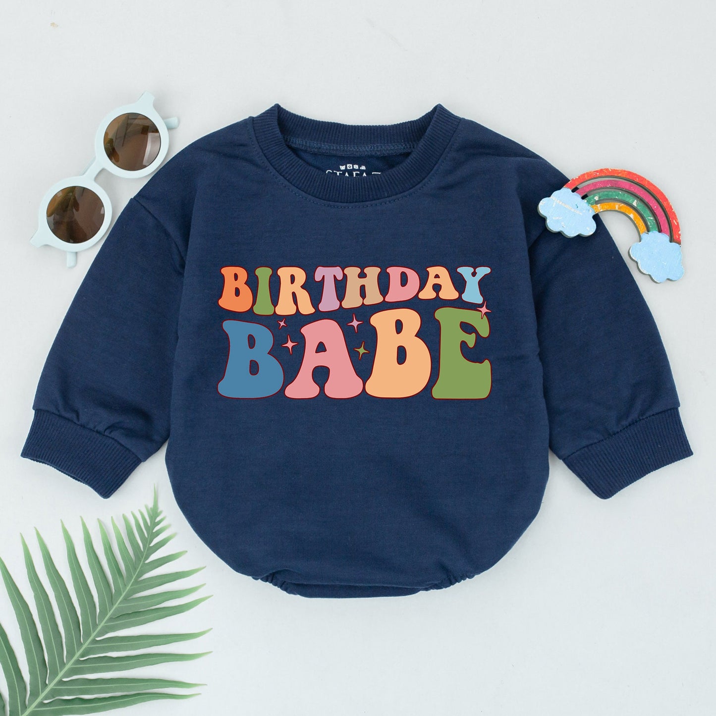 First Birthday Baby Girl Outfit – Custom Name Romper Gift Set