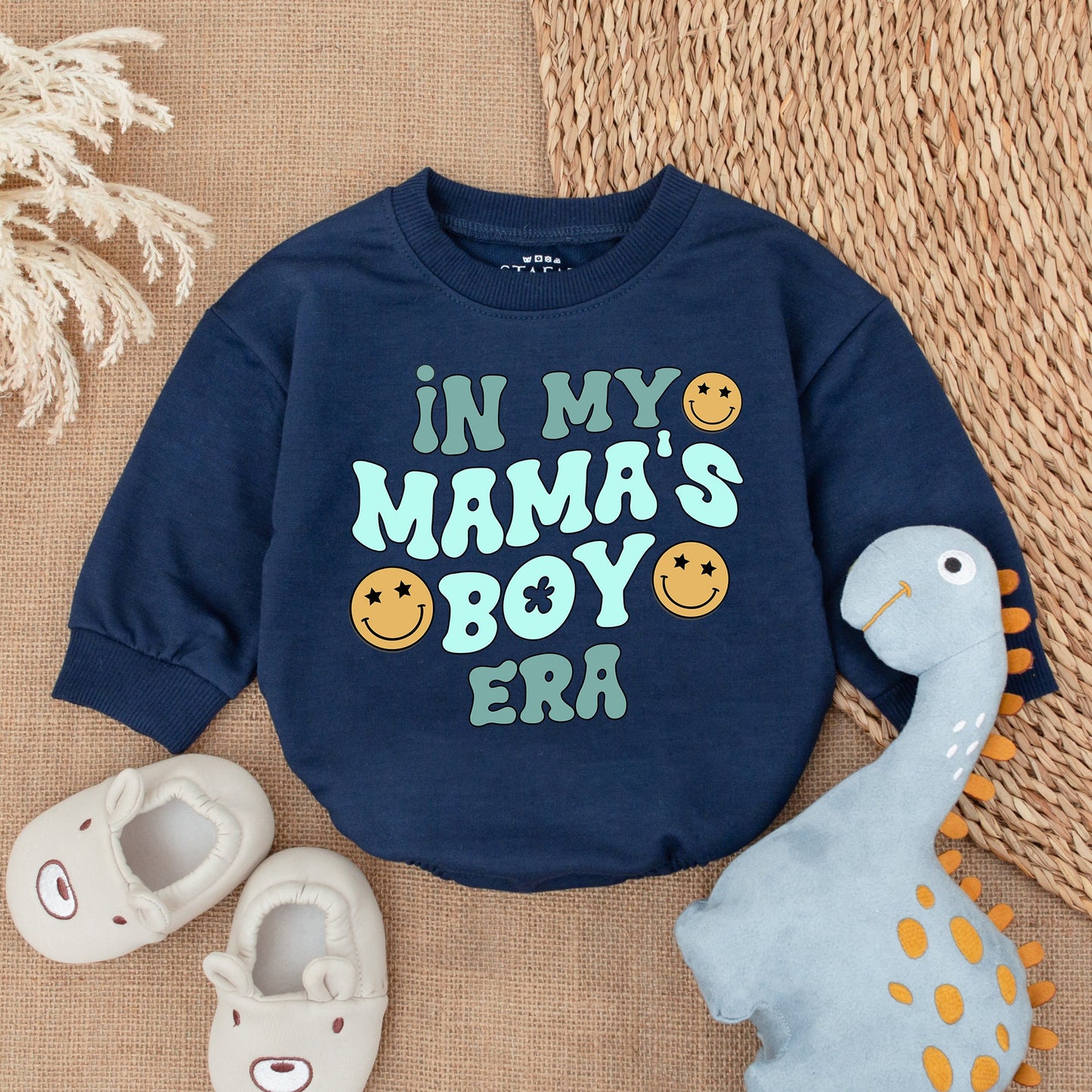 My Mama's Boy Era Romper Sweet Baby Boy Outfit Gift for Newborn Infant Soft Cotton Comfortable Daywear Celebrating Mom's Love
