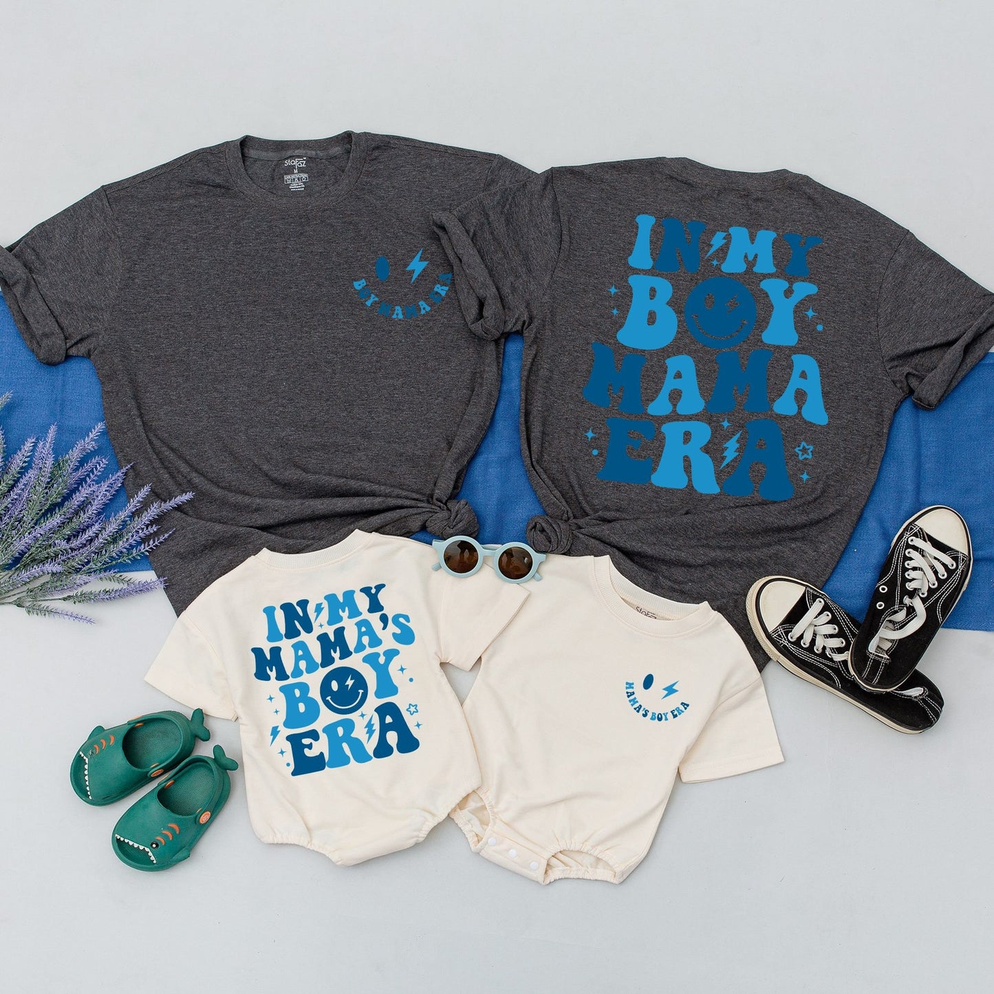 Mamas Boy Era Mom & Son Matching T-Shirt Set - New Mom, Boy Mama Gift