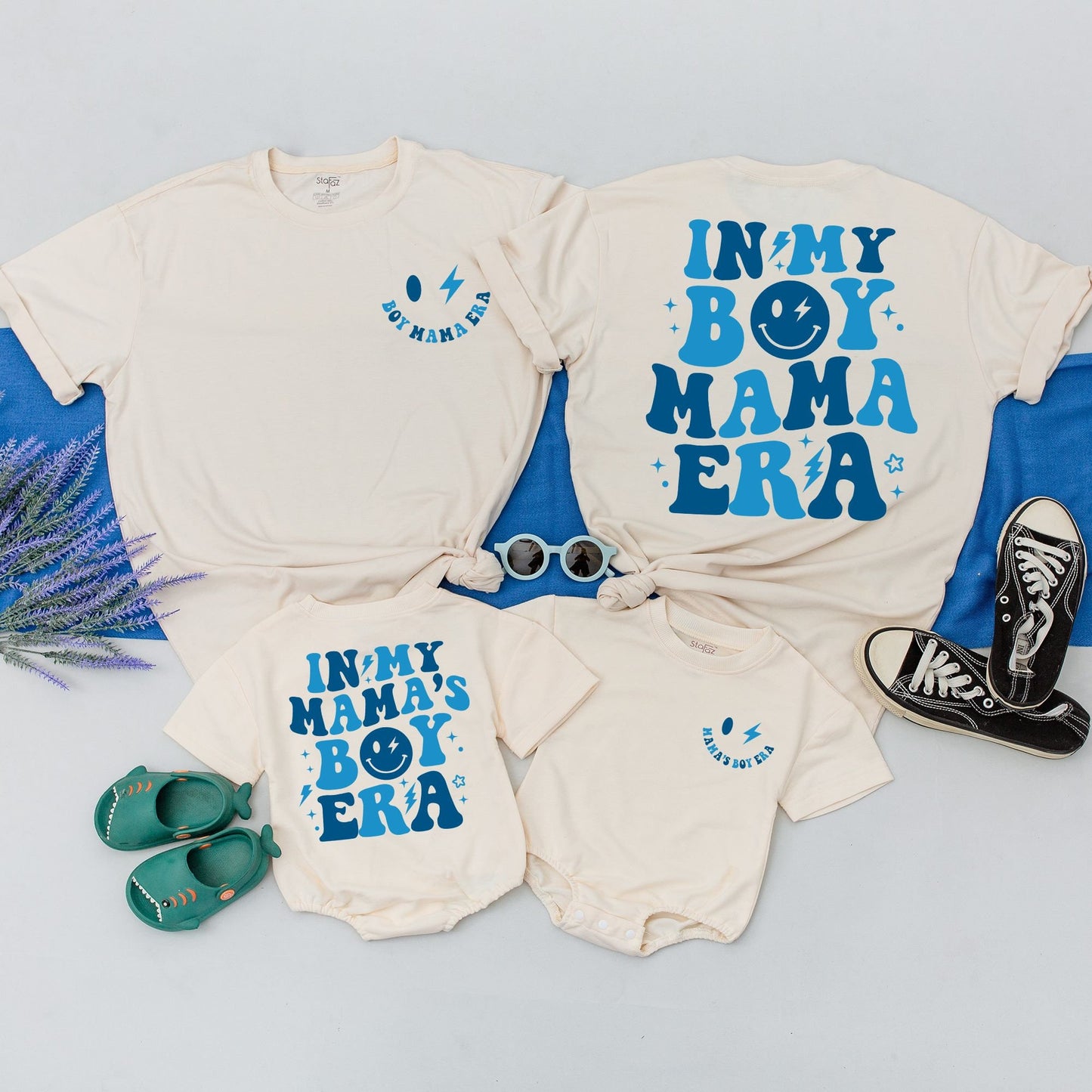 Mamas Boy Era Mom & Son Matching T-Shirt Set - New Mom, Boy Mama Gift