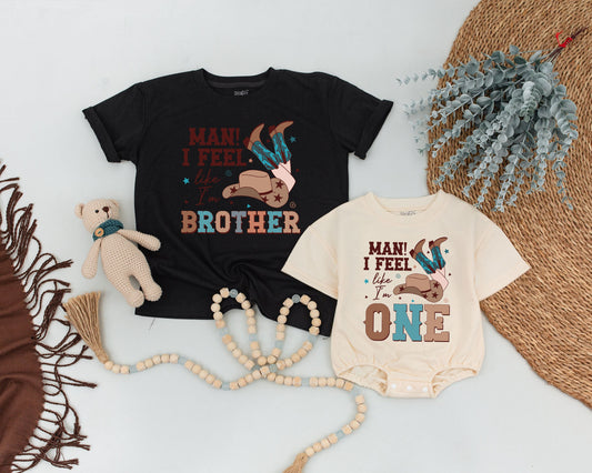 Matching Retro Western Family Birthday Shirts | 1st Birthday Outfit for Baby, Dad & Mom | Cowboy/Cowgirl Party Gifts