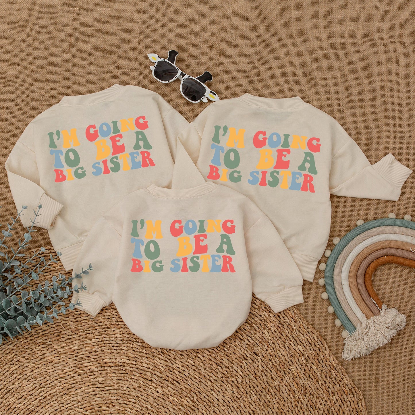I've Got A Secret Big Sister Romper Baby Girl Announcement Outfit Newborn Bodysuit Sweatshirt T-Shirt Clothing Toddler New Baby Gift Comfortable