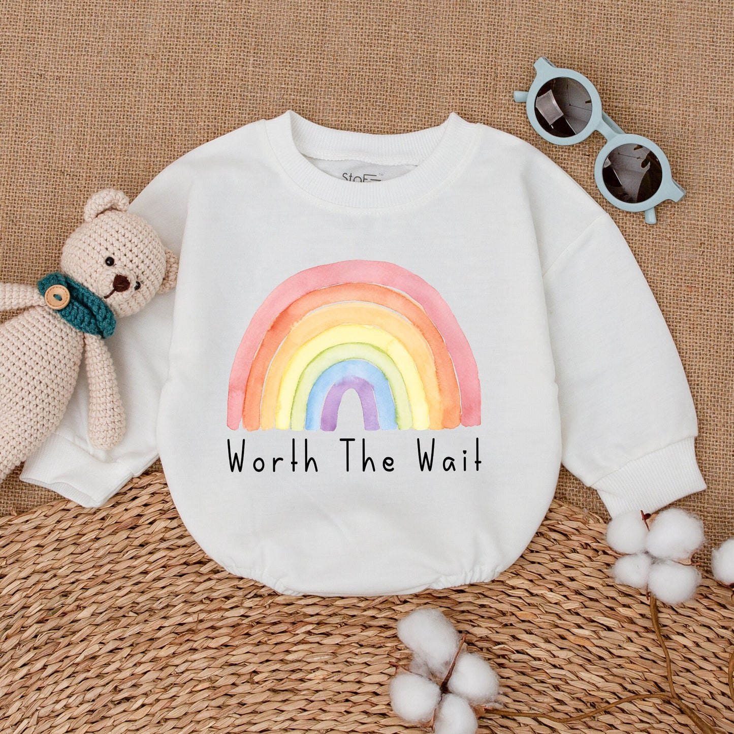 Worth The Wait Baby Clothes, Newborn Coming Home Romper, Baby Shower Outfit Gift