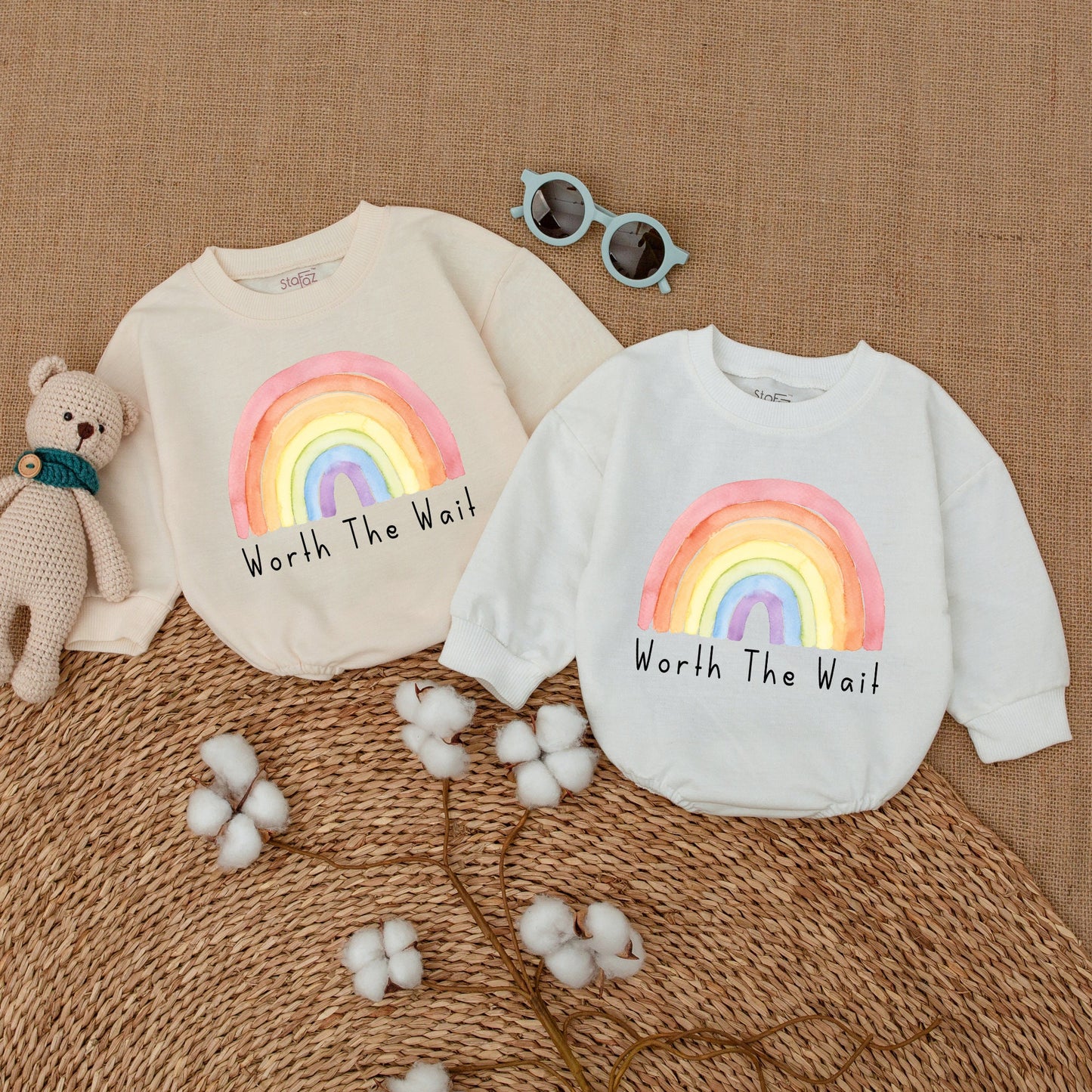 Worth The Wait Baby Clothes, Newborn Coming Home Romper, Baby Shower Outfit Gift