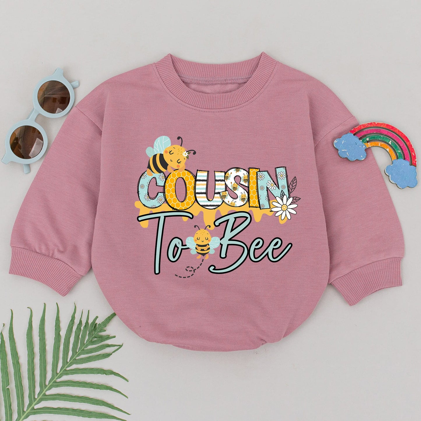 Retro Cousin Rompers: Baby Announcement & Matching Shower Gifts
