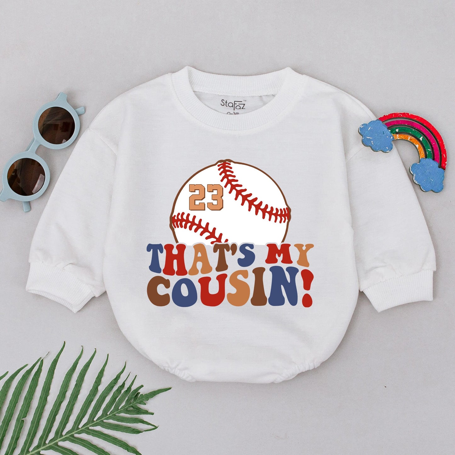 Customizable Retro Baseball Romper – Perfect for Gameday Season