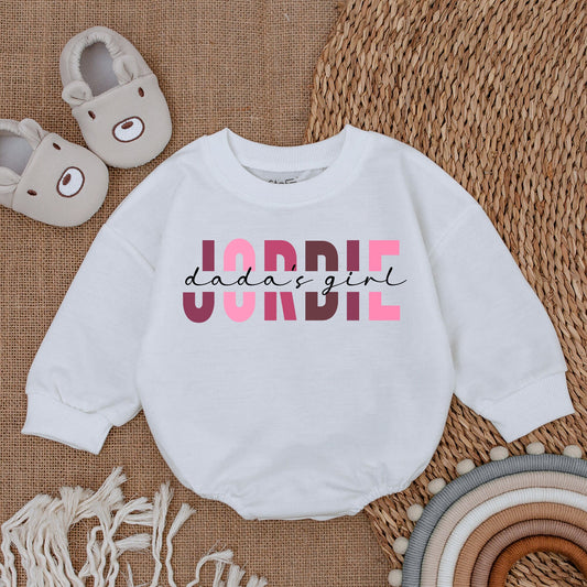 Custom Daddy's Girl Romper Baby Girl Outfit Daddy & Me Bodysuit Cute Gift for Baby Girl Daughter Clothing Newborn