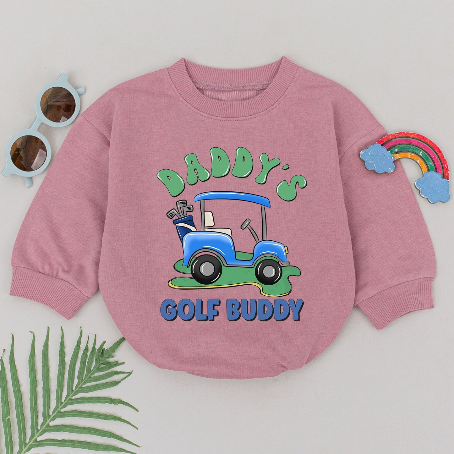 Daddy's Golf Buddy Baby Romper: Future Golfer Outfit for Baby Boy, Father's Day Gift, Cute Golf Cart Bodysuit Newborn Coming Home Clothes, Dad and Me Fun (139 chars)