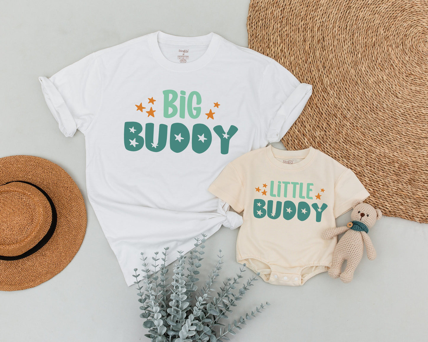 Matching Big Buddy & Little Buddy Shirts for Dad and Son: Father's Day Gift, Daddy and Me Outfits, Baby & Toddler