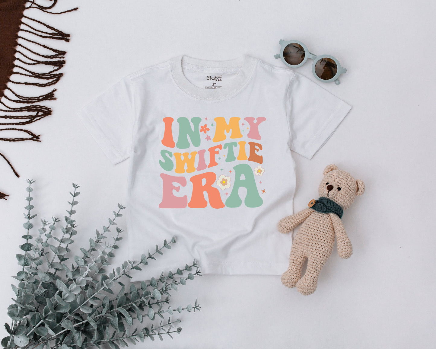 In My Swifti Era Toddler Tee, Little Swiftie Vibes Vintage Shirt, Trendy Mini Swift T-Shirt for Birthday Girl, Cool Retro Youth Top, Groovy Style 136 chars