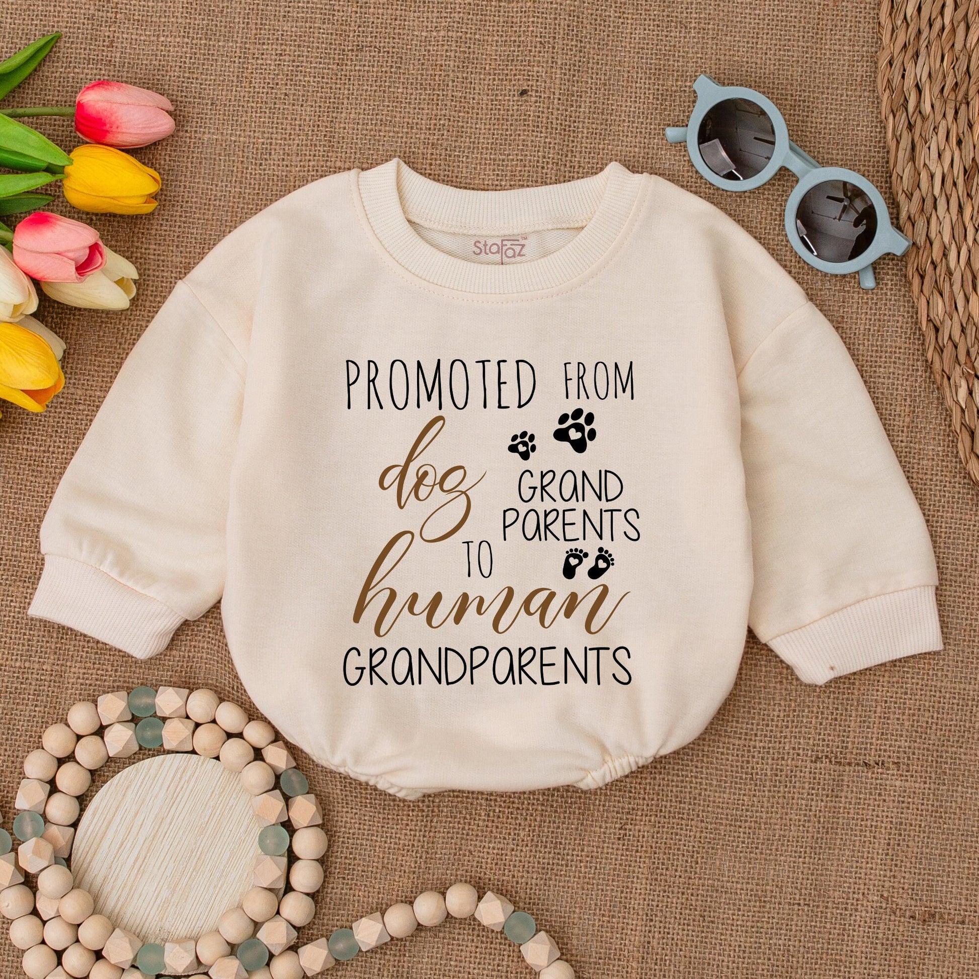 From Dog Grandparent to Human: Newborn Bodysuit Baby Gift