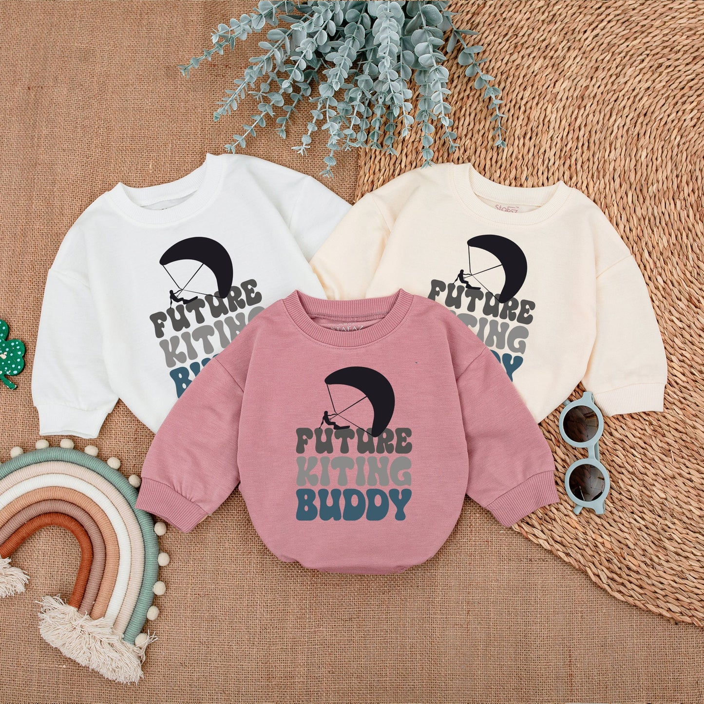 Daddy & Me Kiting Romper Set: Perfect Baby Shower Gift for New Dads