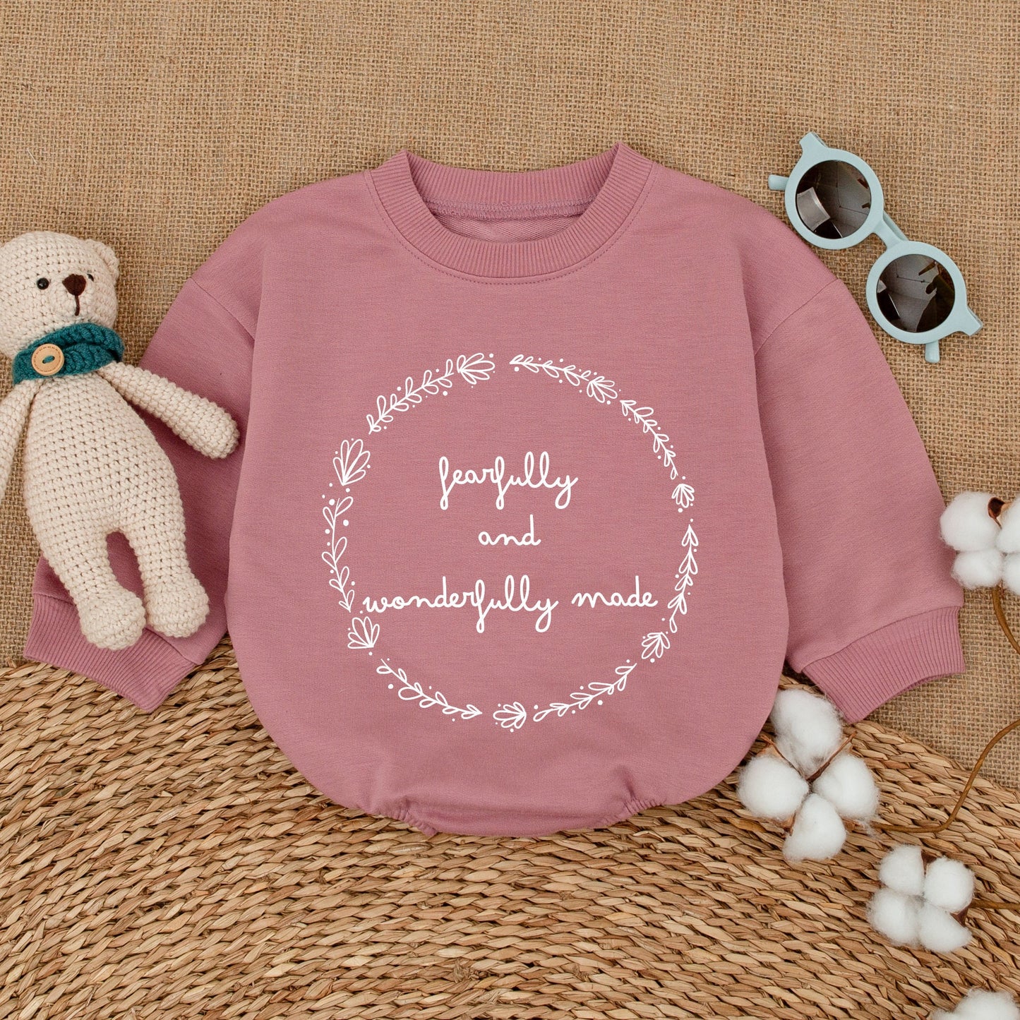 Faithful Baby Romper, Christian Miracle Bodysuit, Religious Coming Home Outfit, Natural Infant Bubble Romper, Newborn Gift, Baptism Outfit 136 char