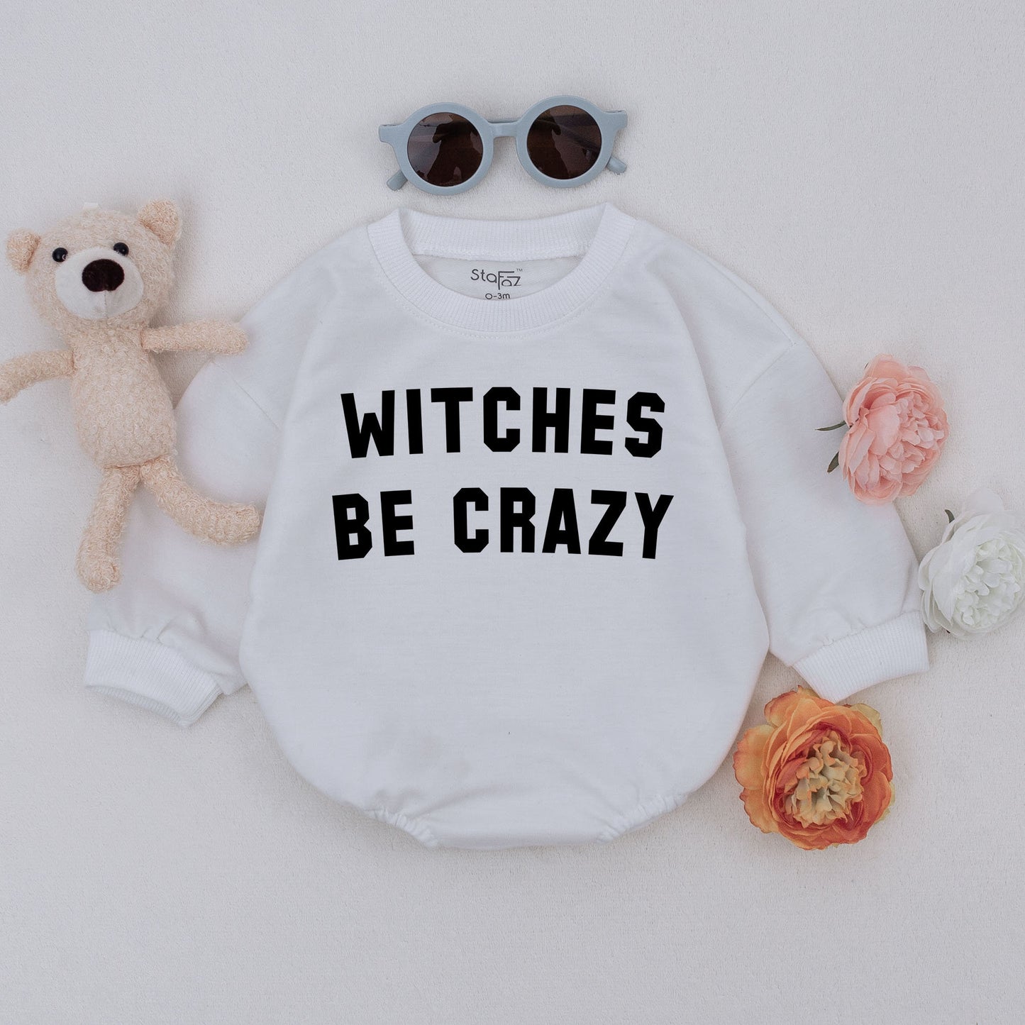 Cute Witchy Romper for Toddlers - First Halloween Baby Outfit