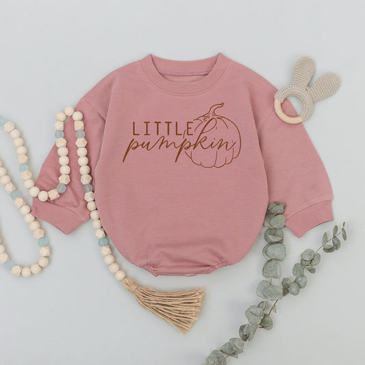 Adorable Pumpkin Baby Romper, Unisex Fall Outfit, Halloween Costume