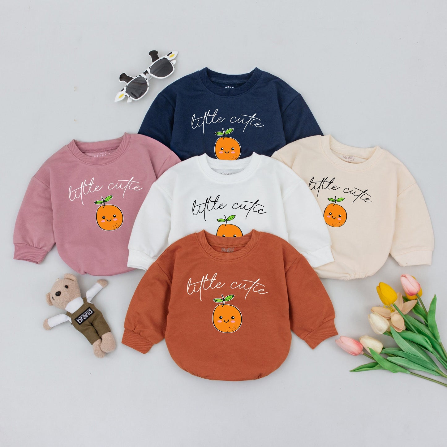 Orange Cutie Baby Romper – Perfect Baby Shower & Newborn Gift