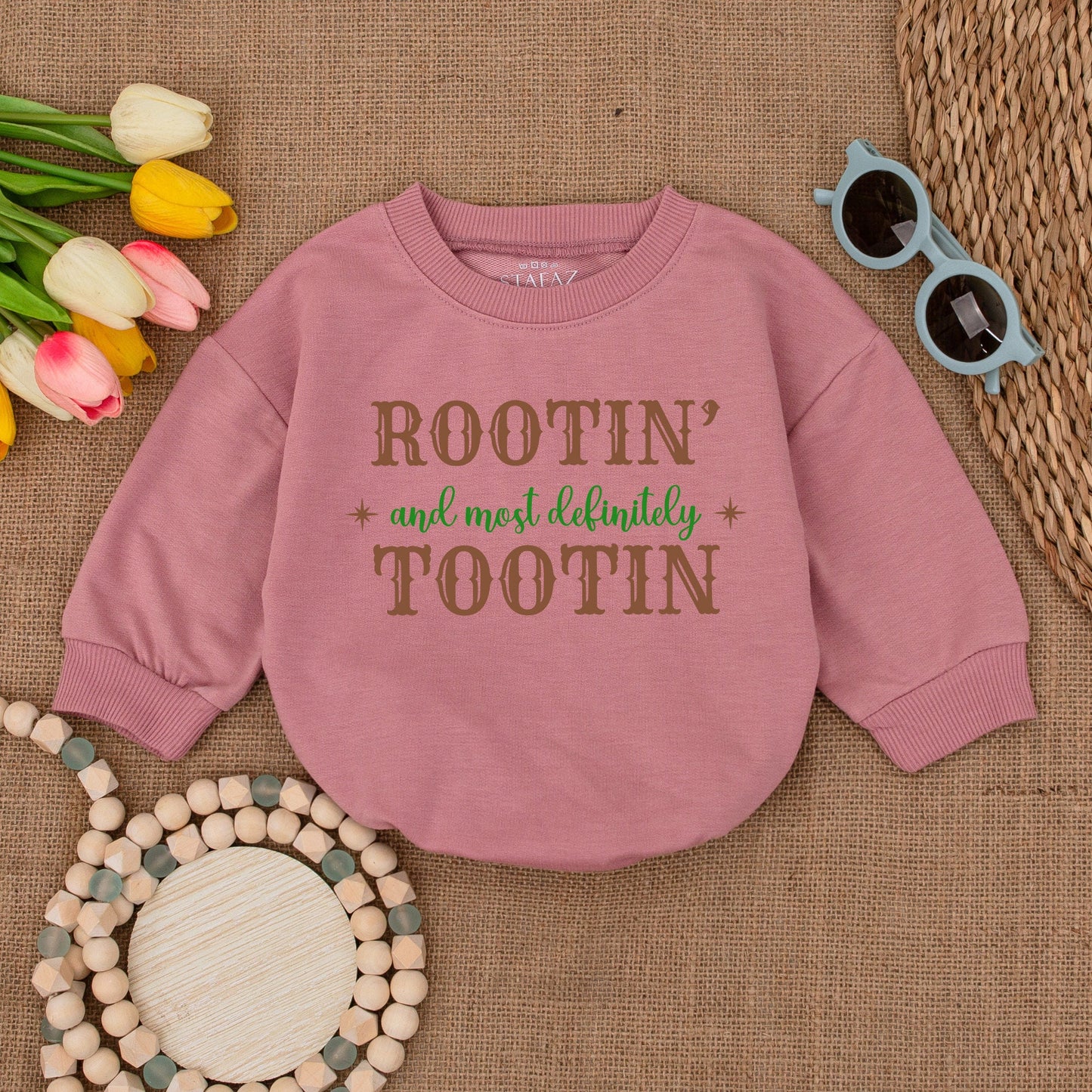 Rootin Tootin Western Baby Bubble Romper - Gender Neutral Bodysuit