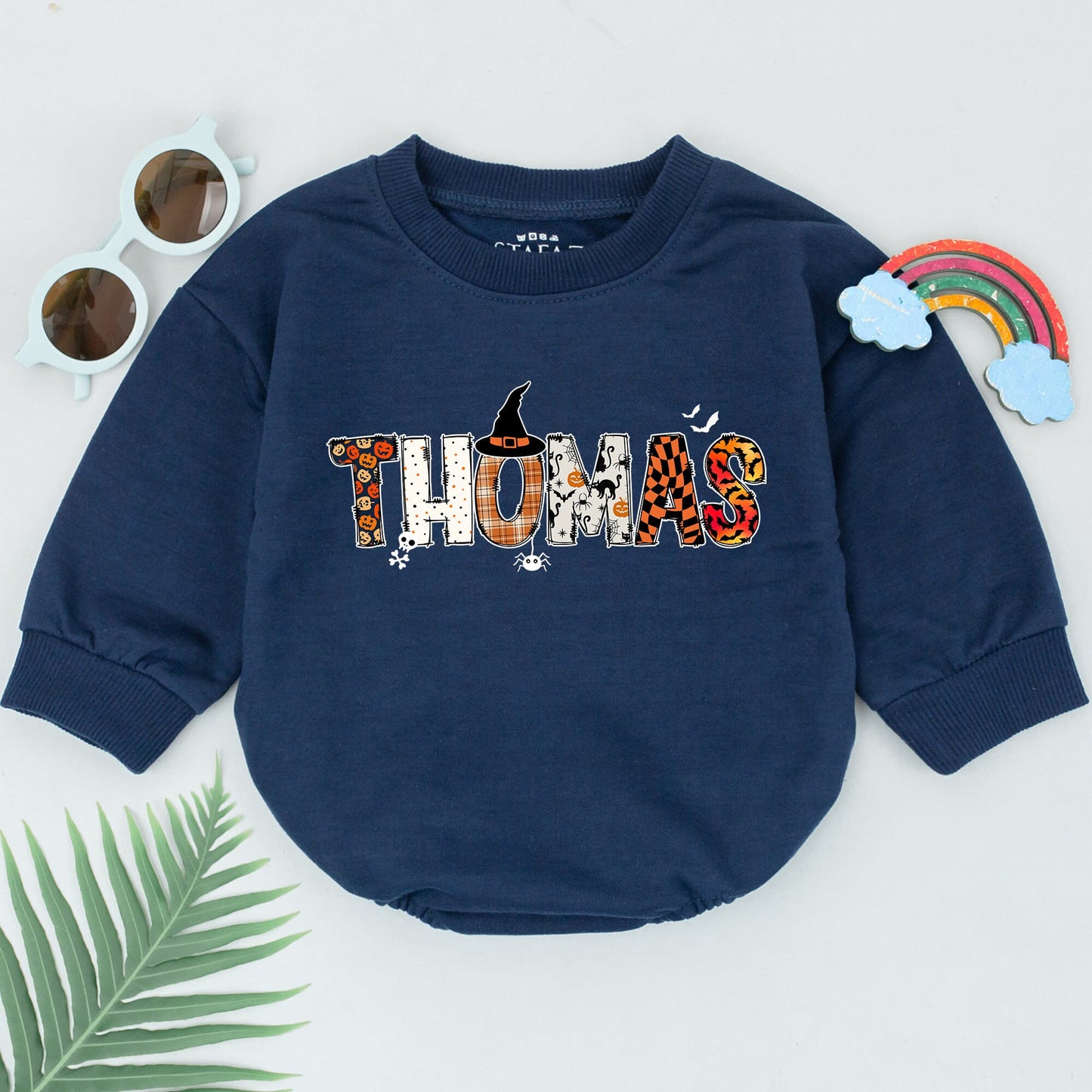 Spooky Personalized Baby Romper - Halloween Costume & Shower Gift