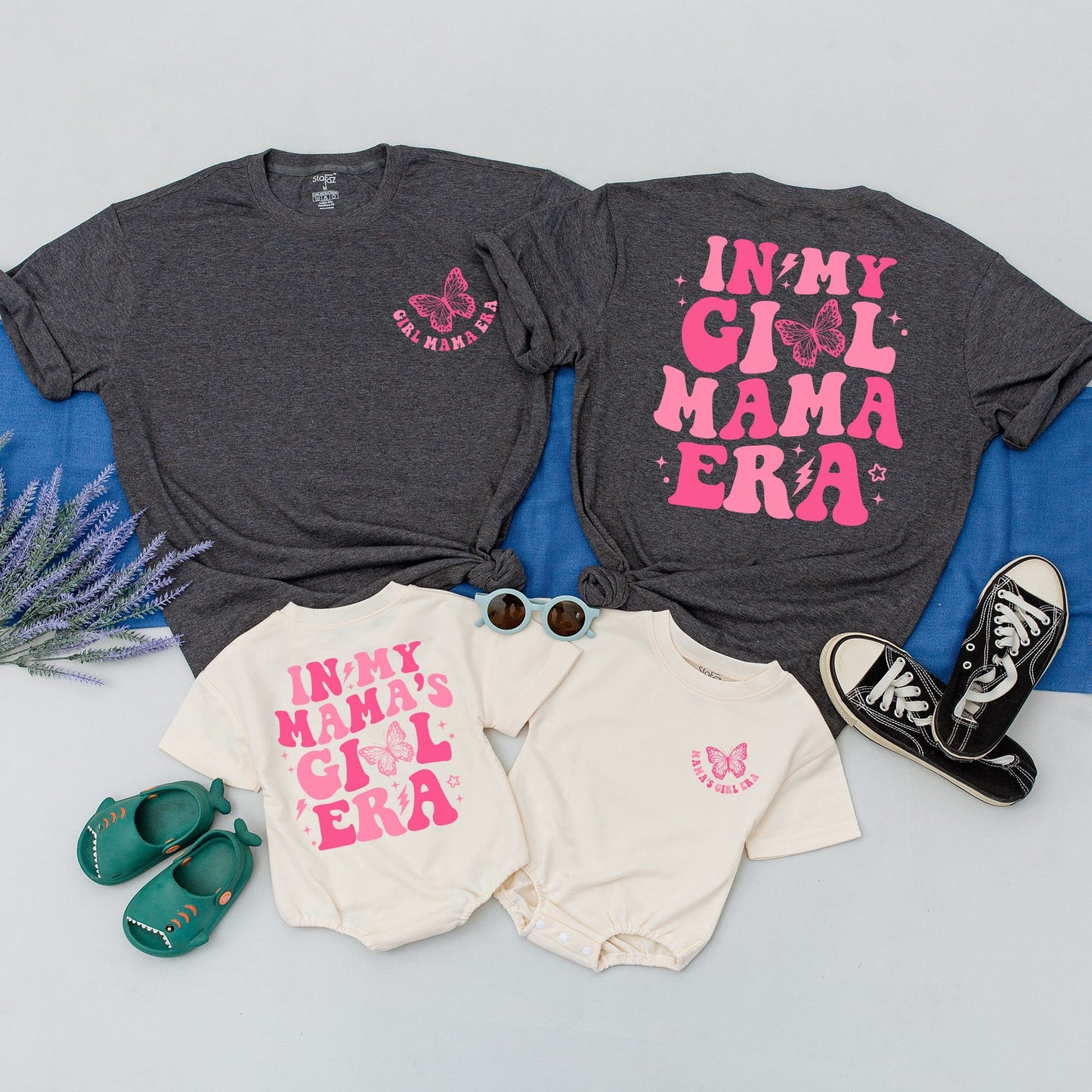 In My Mama's Girl Era Matching Outfit for Mom & Daughter, Custom Family Shirts, Baby Shower Gift, Retro Boho Design, New Mom, Toddler Girl