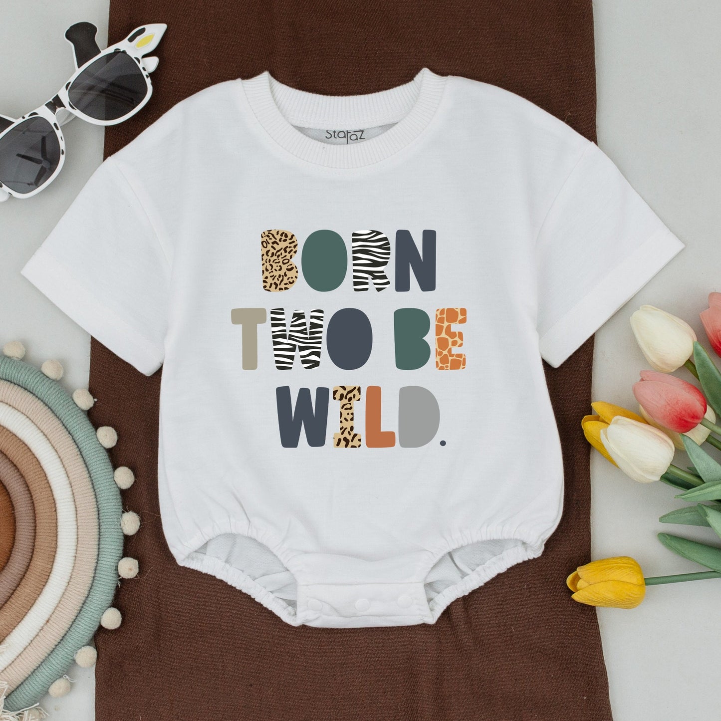 Two Wild Birthday Matching Family Shirts: Safari Animal Print Outfit, Born Two Be Wild 1st Birthday, Zoo Party, Safari Squad, Soft Cotton Comfort (139)