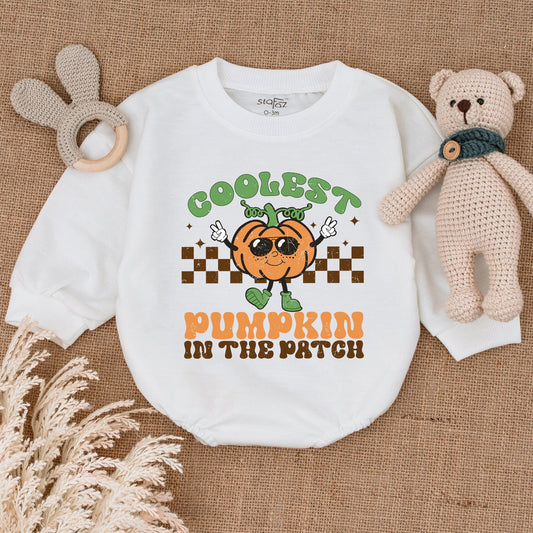 Pumpkin Bubble Romper: Baby Thanksgiving & Halloween Bodysuit