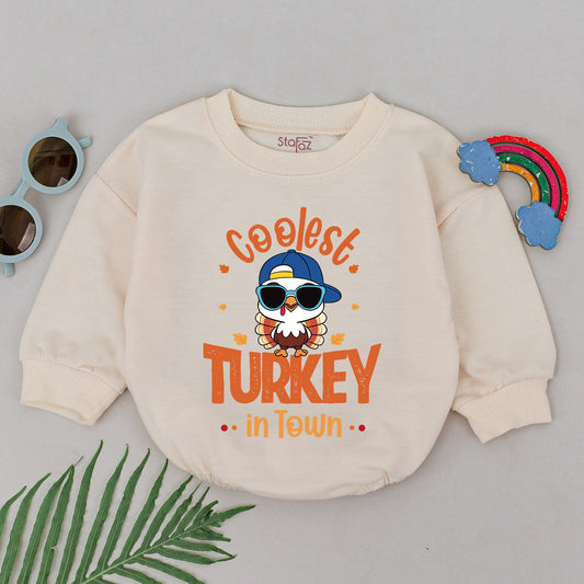 Little Turkey Thanksgiving Romper: Baby Outfit for Festive Fun