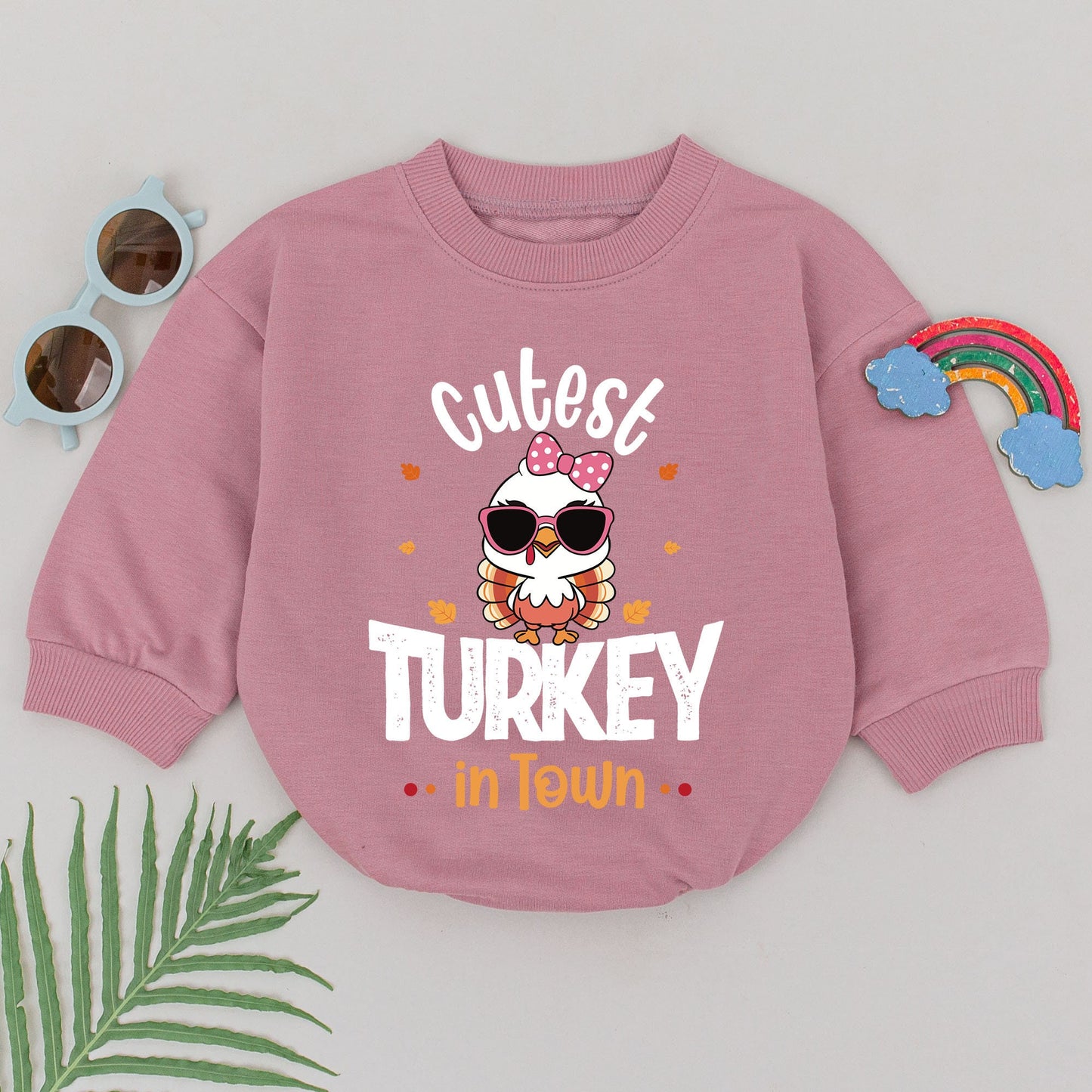 Adorable Thanksgiving Turkey Romper Outfit for Baby Boys & Girls