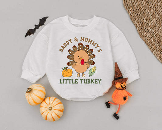 First Thanksgiving Turkey Romper: Cute Fall Outfit for Baby Boys & Girls