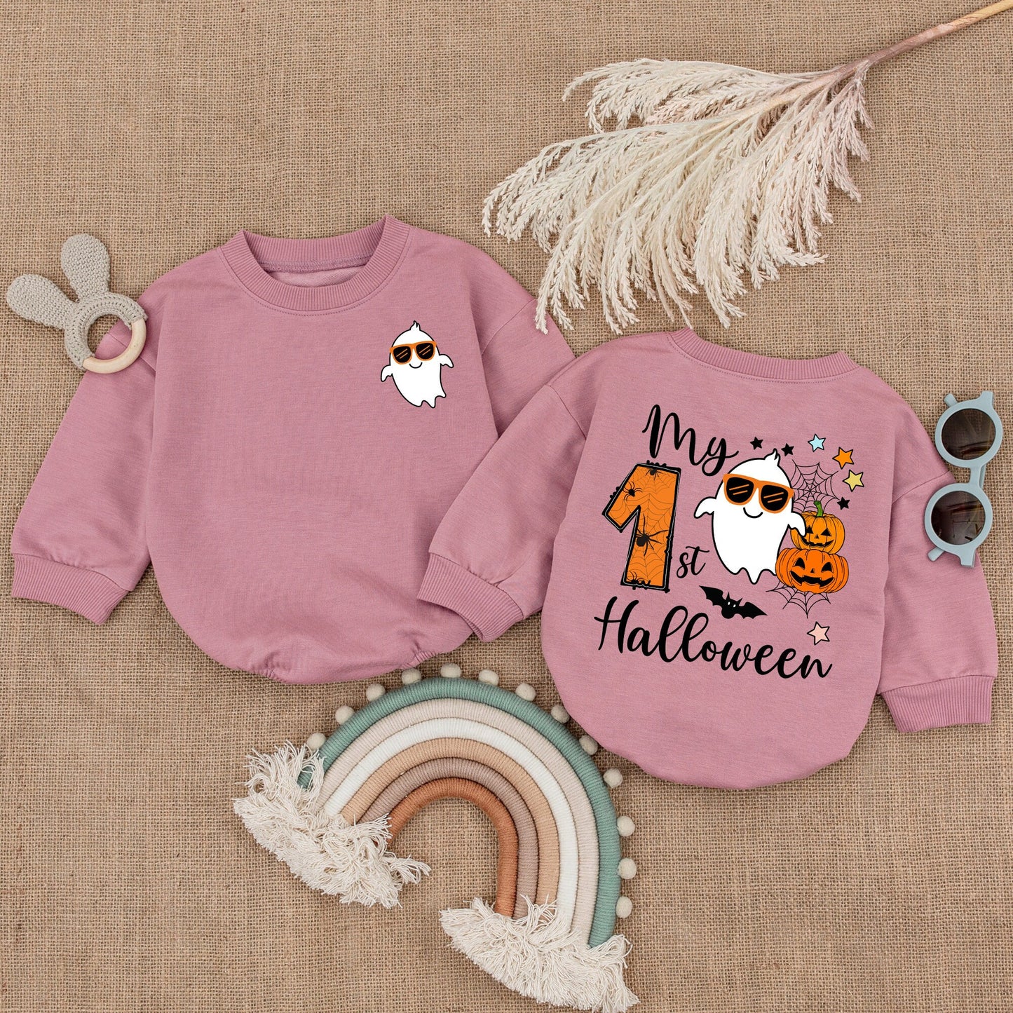 Baby's First Halloween Pumpkin Bubble Romper - Perfect Gift Idea