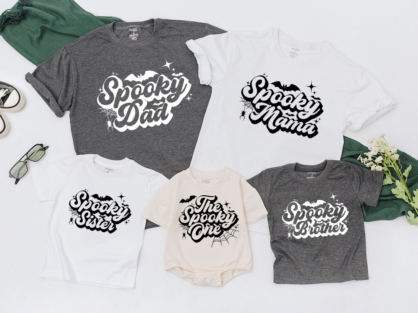 Spooky One Birthday Outfit Halloween Romper, Baby's First Birthday, Retro Dude Sweatshirt with Bats & Spiderwebs, Cool Toddler Fall Party Clothes 138