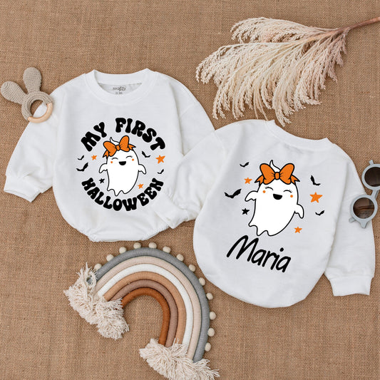 Pumpkin Bubble Romper: Baby Halloween Outfit & Shower Gift