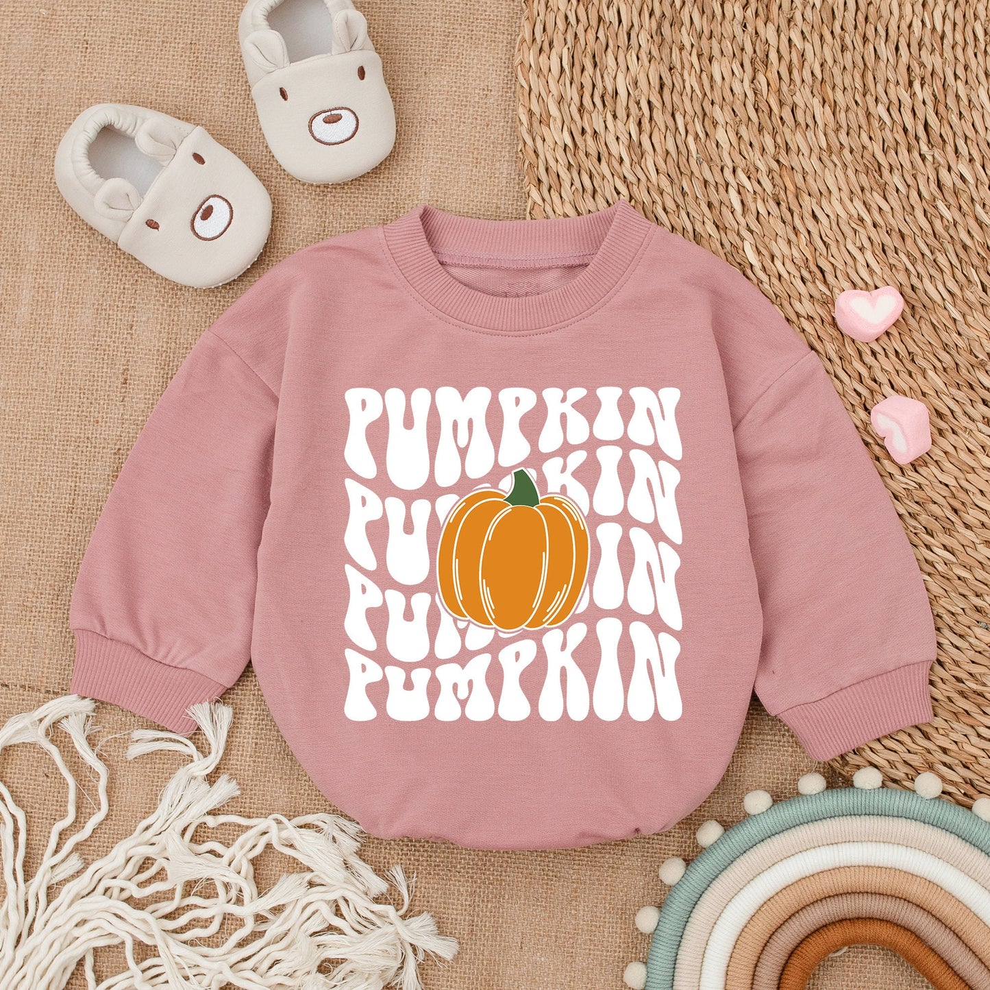 First Thanksgiving Pumpkin Romper – Adorable Fall Baby Outfit