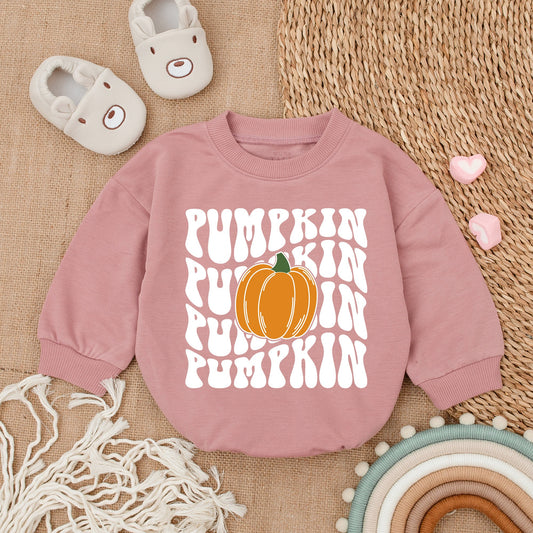 First Thanksgiving Pumpkin Romper – Adorable Fall Baby Outfit