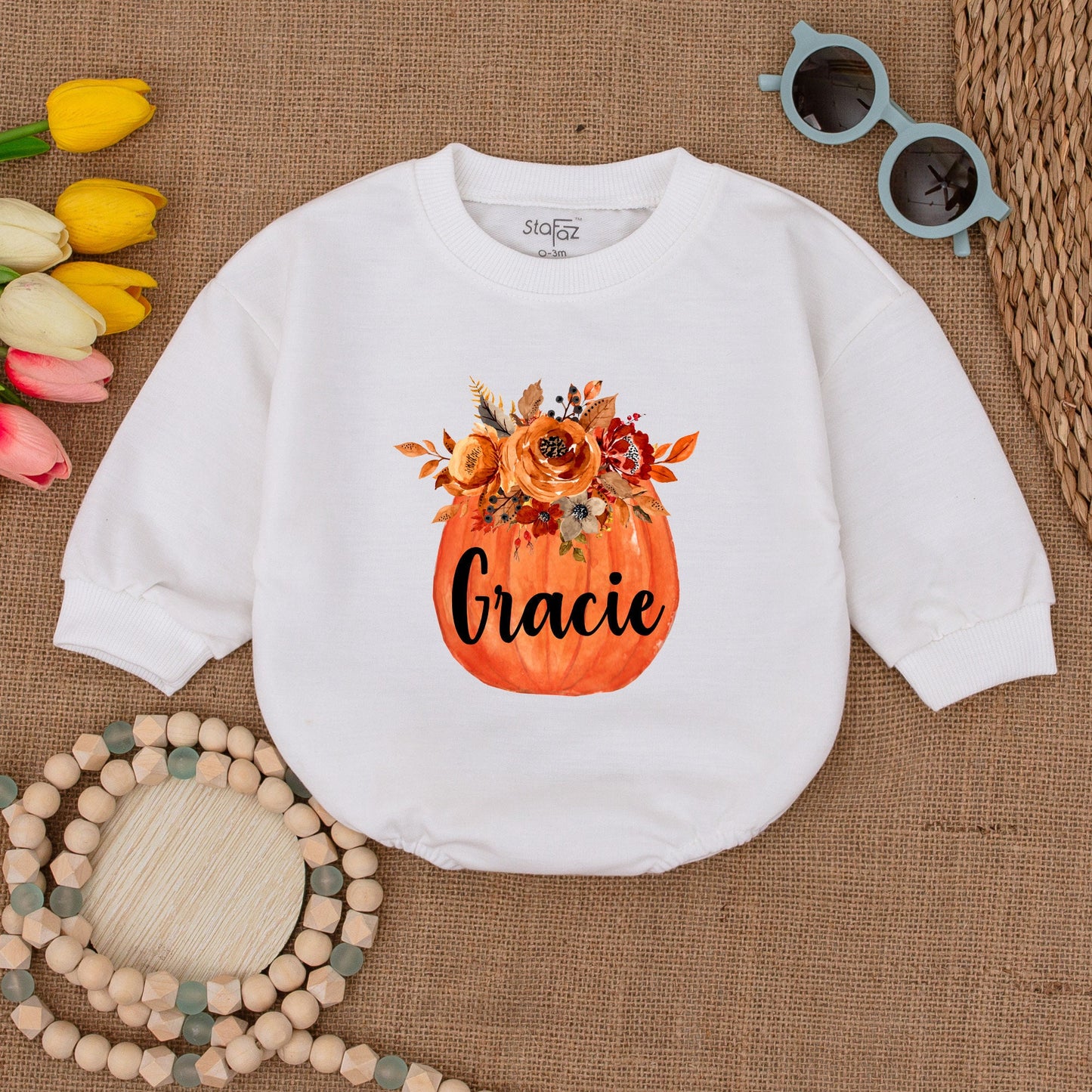 Adorable Pumpkin Baby Romper: Fall, Halloween, Thanksgiving Outfit