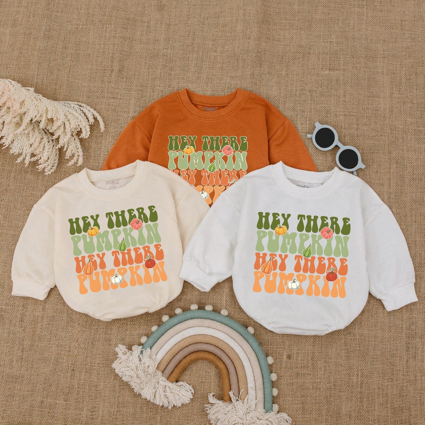 Adorable Autumn Pumpkin Baby Outfit: First Thanksgiving Bodysuit